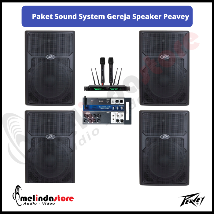 Paket Sound System Gereja Speaker Peavey - 4 Speaker